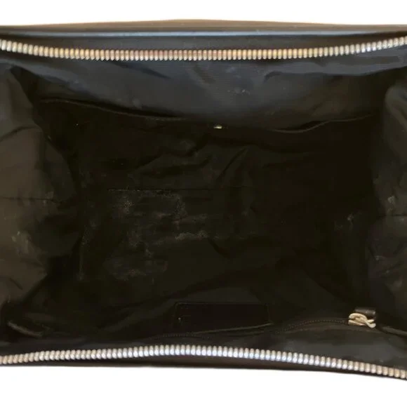 Vintage Coach Black Leather Toiletry Case Dopp Kit Bag Pre-owned - Picture 5 of 10